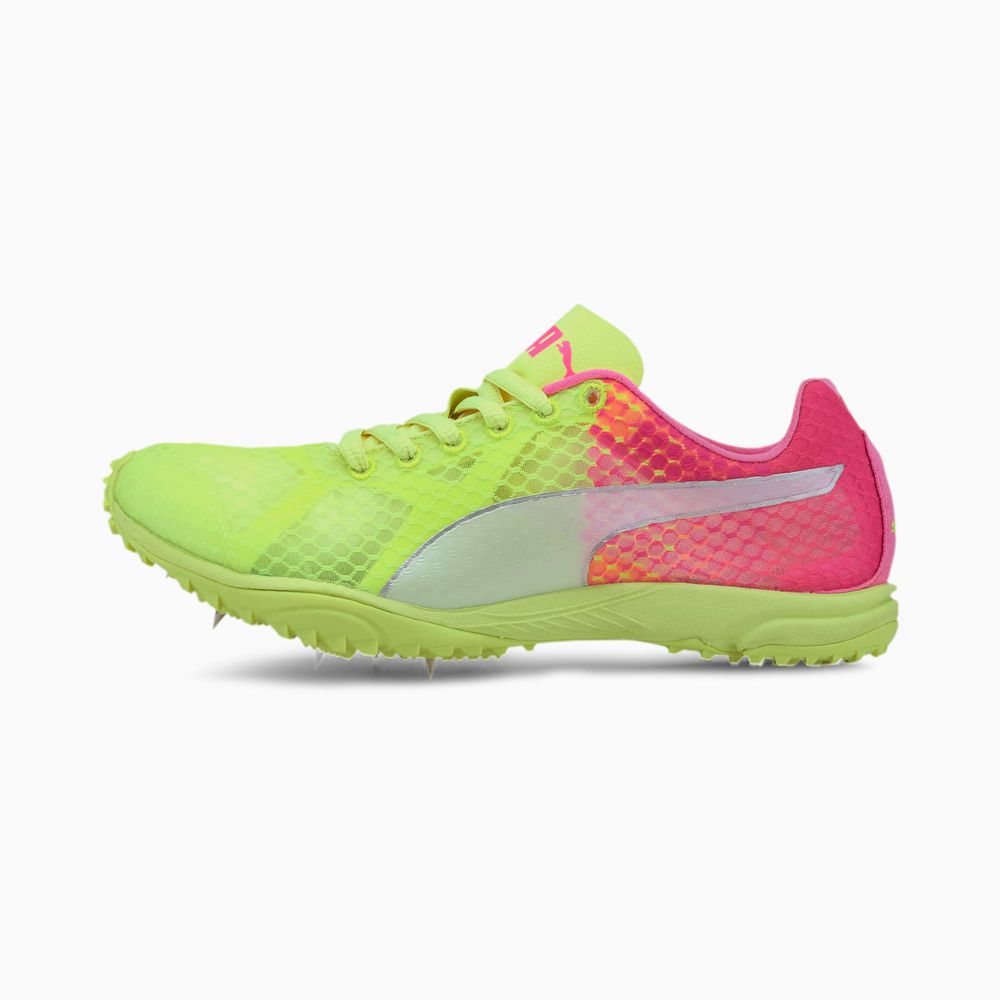 Puma evoSPEED Haraka 6 Distance Férfi Szöges Cipő - Sárga/Rózsaszín/Fehér ( Hungary - ICJFA2649 )
